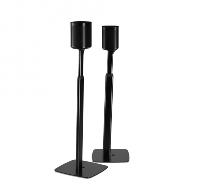 Flexson Adjustable Floor Stand One/Play1 x2 in black