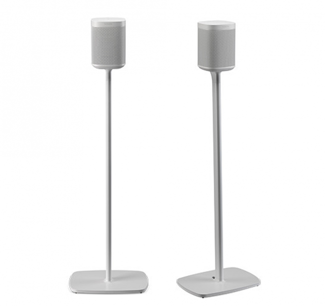 Flexson Floor Stand One/Play1 EU x2 in white (speakers not included).