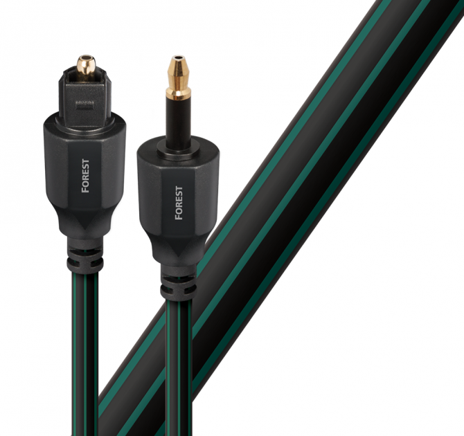 AudioQuest Forest Toslink Cable - 3.0m, 3.5mm Mini Optical, Full-Size Optical 