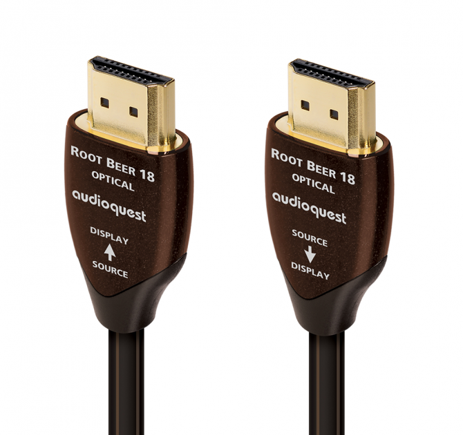 AudioQuest Root Beer 18 HDMI A/V Optical Long-Distance Cable