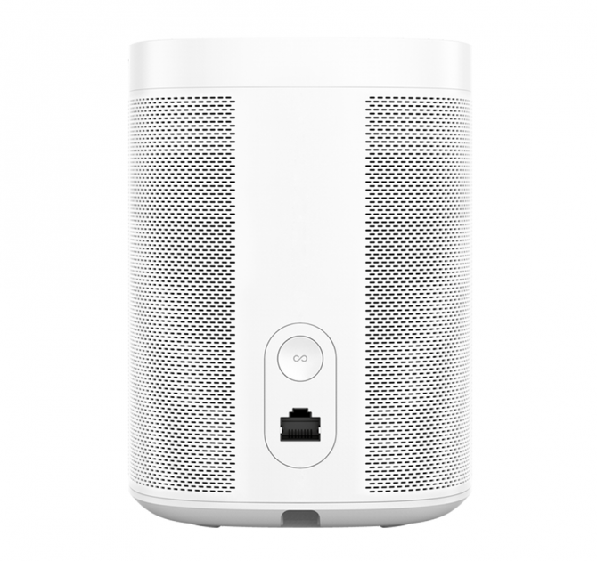 SONOS One White rear view