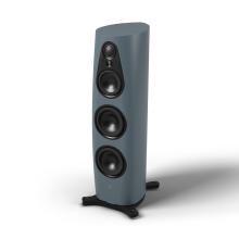 Linn 360 Speaker in the Clydebuilt colour which is a blue/grey shade