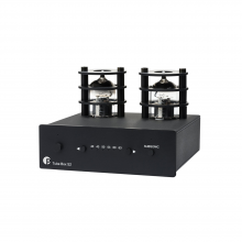 Project Tube Box S2 MM/MC Phono stage in black, front, top and side view