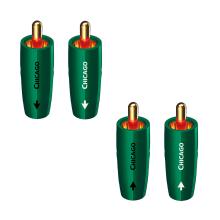 AudioQuest Chicago RCA Plugs - green coloured