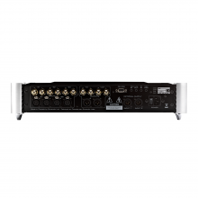 Moon 740P Single Chassis Reference Balanced Preamplifier rear view.