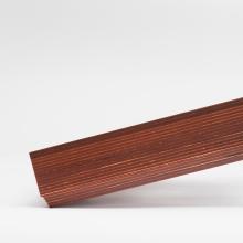 Linn Bedrok plinth which is coloured in alternating layers of light and dark brown