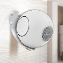 Cabasse Pearl Myuki Loudspeaker attached to the Wall Bracket