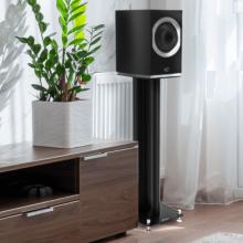 Cabasse Rialto speaker on the Floorstand in a living space