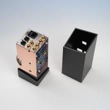 Grimm Audio PW1 Phono Preamplifier showing the inside and the cover 