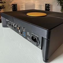 Grimm Audio MU1 streamer rear angled view