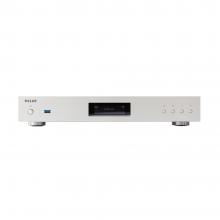 Melco N50 Music Library in silver.  Front view.