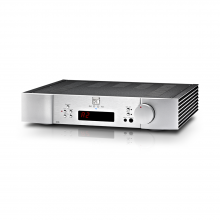 Moon 340i D3PX Stereo Integrated Amplifier in silver.