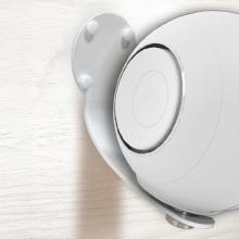 Cabasse Pearl Myuki Loudspeaker attached to the Wall Bracket - the image is cropped to try and show the wall bracket
