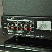 View of the rear left side of the Synthesis Roma 510AC Amplifier