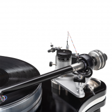 VPI Signature 21 Turntable.  Close-up of the tonearm connection.