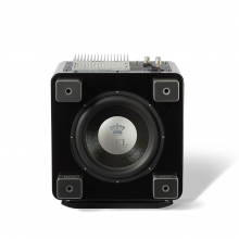 REL T/7x Sub-woofer in black bottom view