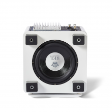 REL T/7x Sub-woofer in white bottom view