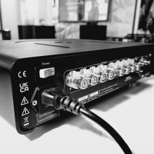 Ultrafide U500DC Audiophile Power Amplifier rear view