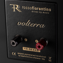 Rosso Fiorentino Volterra Loudspeaker close-up of the back panel with connections