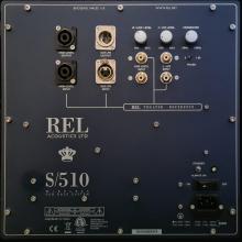 REL S/510 Subwoofer Rear panel