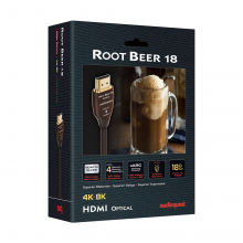 AudioQuest Root Beer 18 HDMI A/V Optical Long-Distance Cable box